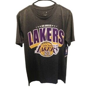 Men’s NBA Los Angeles Lakers Lebron James #23 Gray T-Shirt Dri Fit Size Small